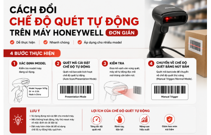 Cách đổi chế độ quét tự động trên máy Honeywell đơn giản