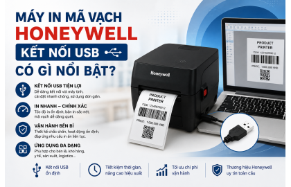 Máy In Mã Vạch Honeywell Kết Nối USB Có Gì Nổi Bật?